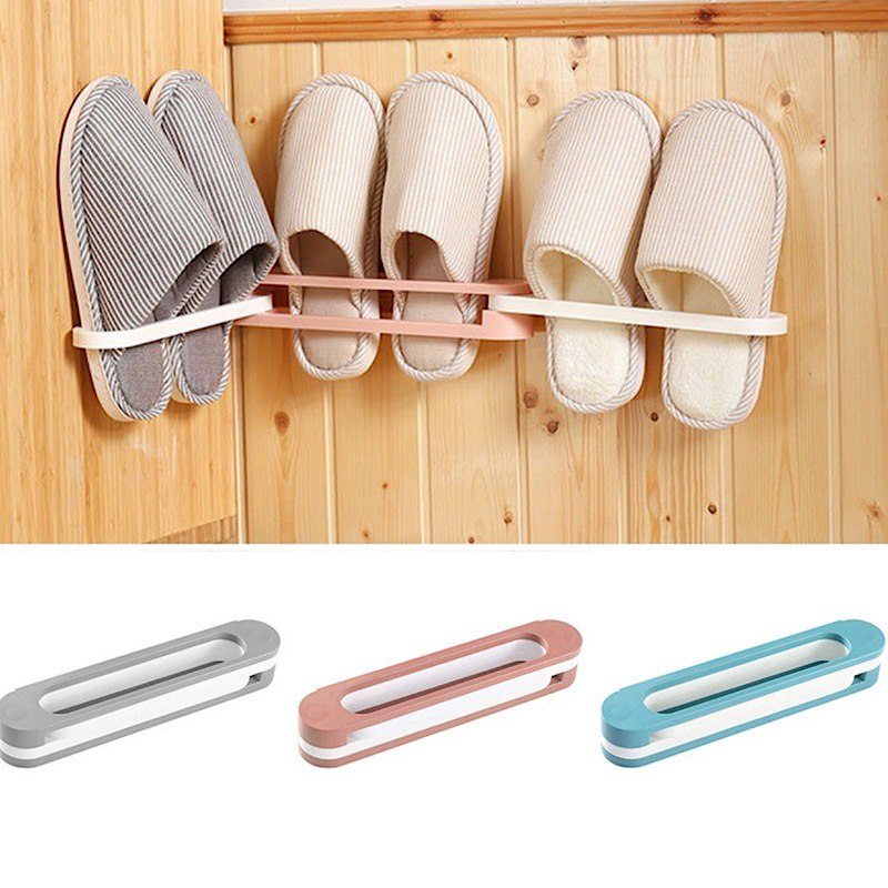 نگهدارنده دمپایی دیواری مدل تاشو 3 تکه